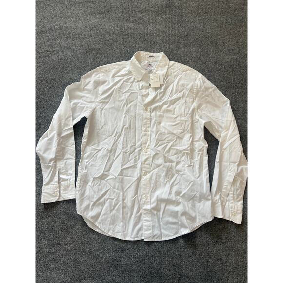 Thomas Mason J.Crew White Poplin Shirt Medium NWT - Picture 3 of 13